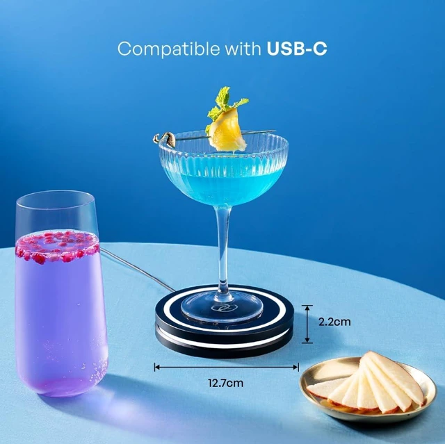 Alt view image 3 of 7 - Smart Coaster 2.0 (Black) Portable Cocktail Maker & Drink Mixer