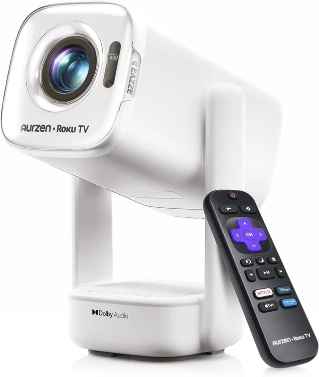 Main image of D1R Air USB-C Powered Smart Portable Outdoor Projector, White