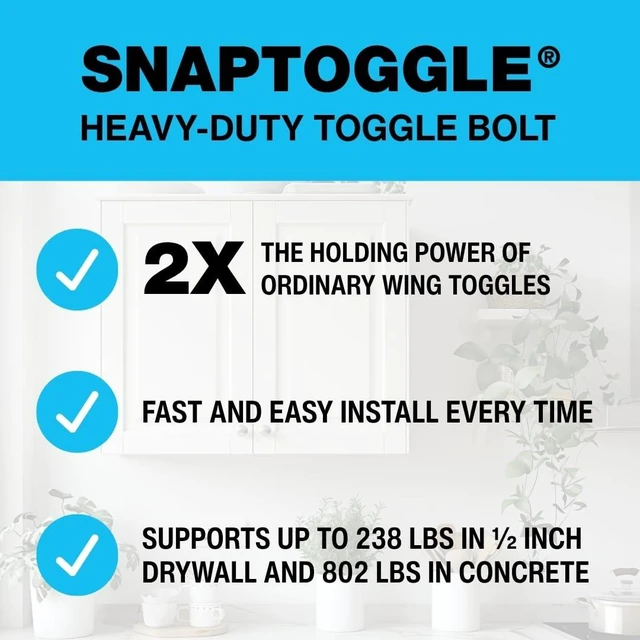 Alt view image 4 of 7 - SNAPTOGGLE BB Toggle Anchor 1/4-20 UNC, Zinc-Plated, 50 Pack