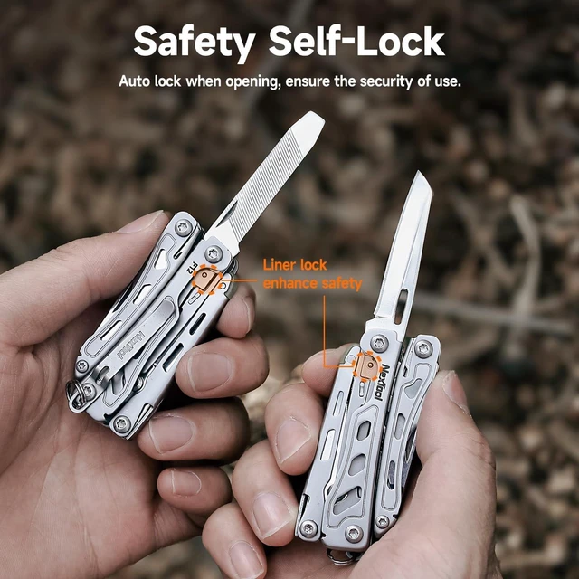 Alt view image 5 of 7 - Mini Flagship F12 Keychain Multitool, Fifth Pocket Tool (Blue)