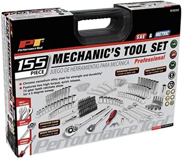 Main image of W30502 155-Piece Mechanic's Socket Wrench Tool Set