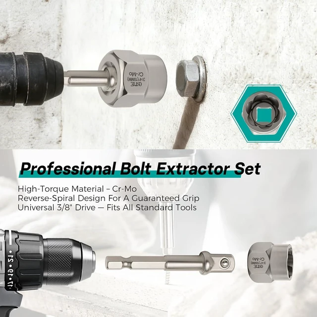 Alt view image 3 of 7 - Bolt & Screw Extractor Set, 40 Pcs Kit
