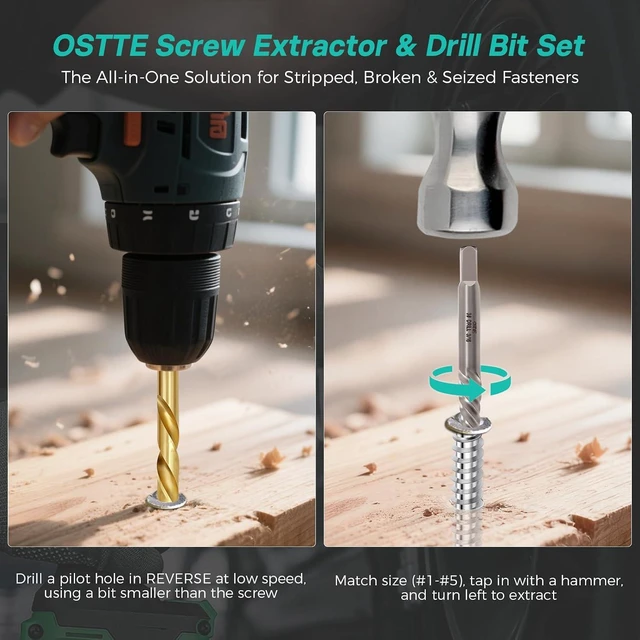 Alt view image 6 of 7 - Bolt & Screw Extractor Set, 40 Pcs Kit
