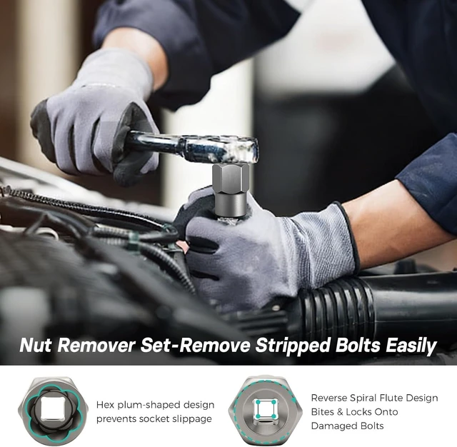 Alt view image 7 of 7 - Bolt & Screw Extractor Set, 40 Pcs Kit