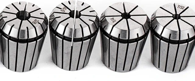Alt view image 6 of 7 - CNC CAT40 Tooling Collet Set Package, ER32 & ER16 Collet Sets with Mill Holder, Spanner & Drill Chuck (collet set)