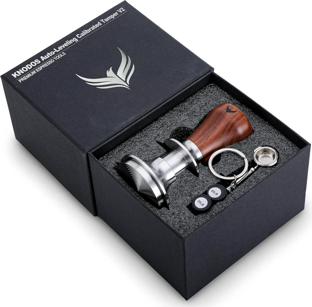 Main image of 54mm Spring Loaded Espresso Tamper for Breville Machines, Rosewood