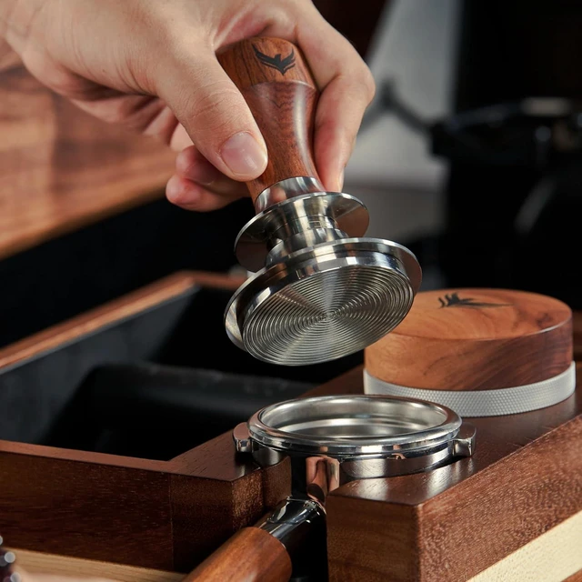 Alt view image 5 of 7 - 54mm Spring Loaded Espresso Tamper for Breville Machines, Rosewood