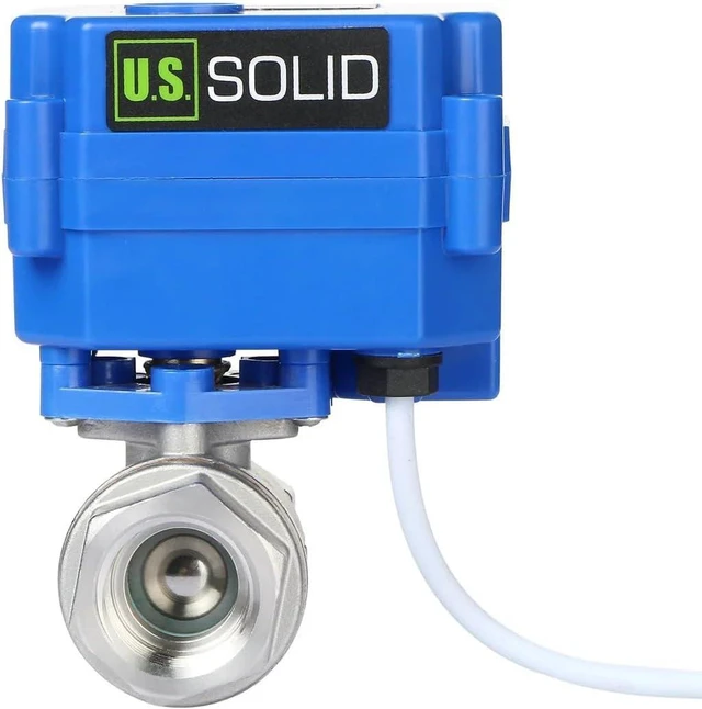 Main image of Motorized Ball Valve, 1/2" NSF Certified 304SS with Full Port, 9-24V AC/DC, 2 Wire Auto Return Setup