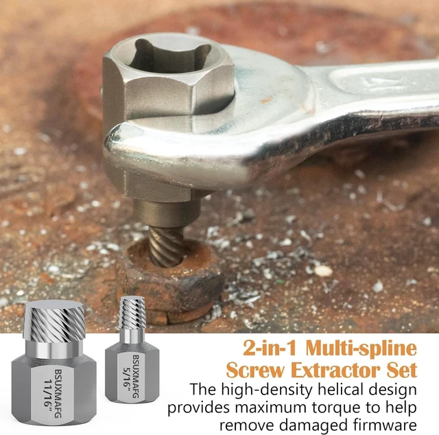 Alt view image 5 of 7 - 36PCS Bolt Extractor Set, Easy Out Stripped Screw Removal Tool Kit