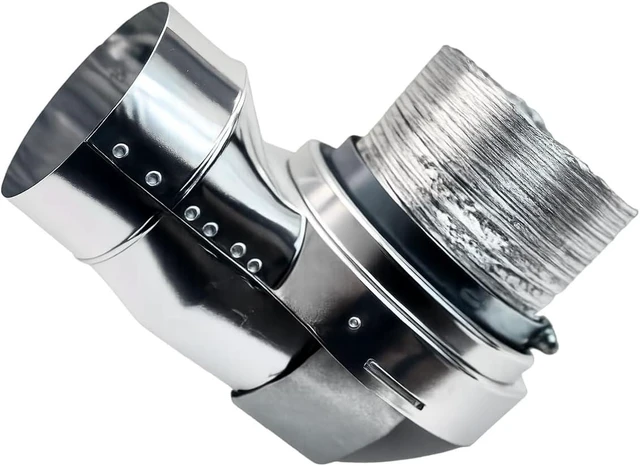 Alt view image 2 of 6 - MV-90 Magnetic Dryer Vent Coupling, 90°, Made in USA