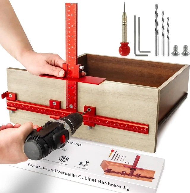 Main image of Aluminum Cabinet Handle Jig, Cabinet Hardware Jig Tool