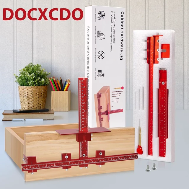 Alt view image 2 of 7 - Aluminum Cabinet Handle Jig, Cabinet Hardware Jig Tool
