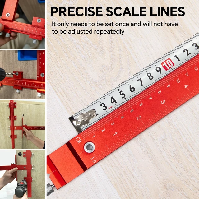 Alt view image 4 of 7 - Aluminum Cabinet Handle Jig, Cabinet Hardware Jig Tool