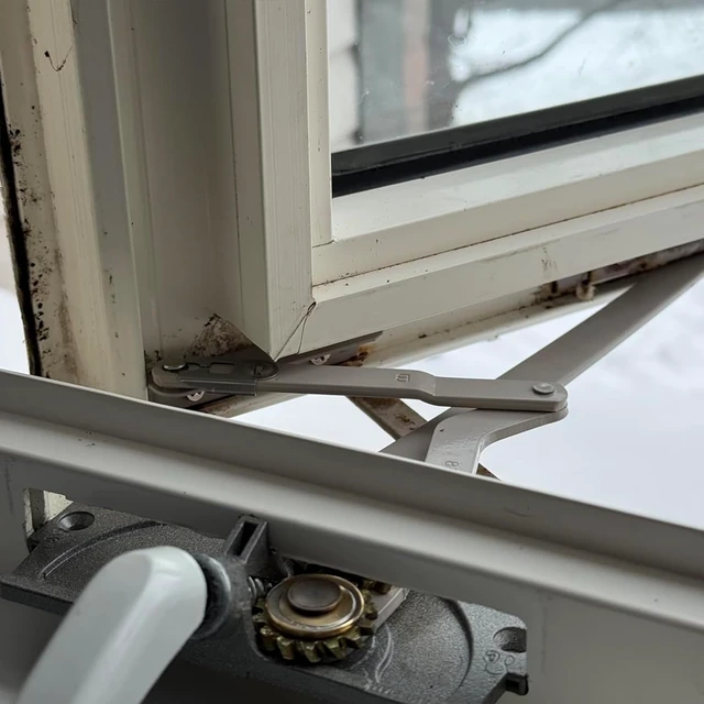 Alt view image 7 of 7 - Casement Window Dual Arm Operator, 4-7/16" Marvin & Truth Entrygard OEM #20810 Compatible, 15 Series Window Crank TH 23077 Replacement, Right Hand