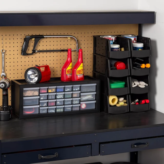 Alt view image 6 of 7 - 26-Drawer Teacher Toolbox for Craft Storage, 2-Pack (Black)