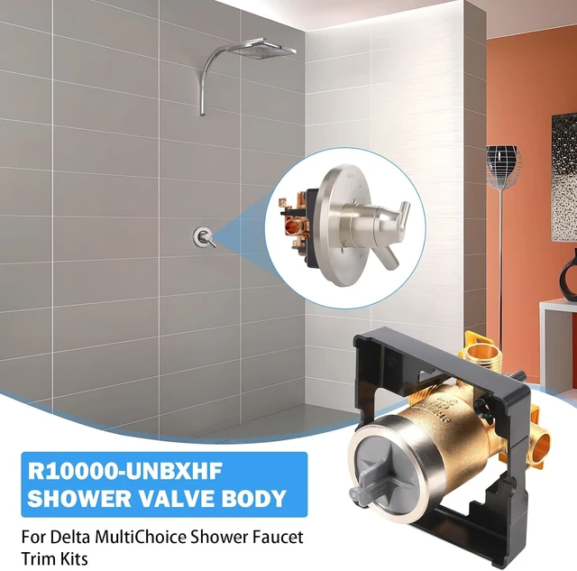 Alt view image 2 of 7 - R10000-UNBXHF MultiChoice 1/2-Inch High Flow Shower Rough-In Valve Body
