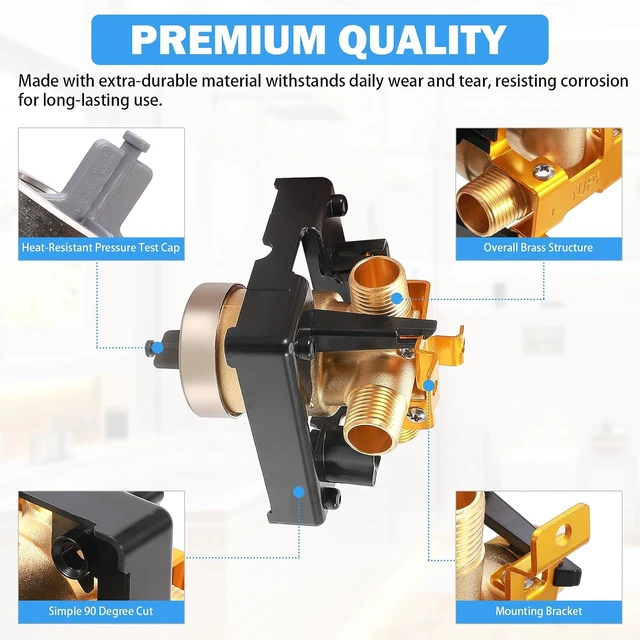 Alt view image 3 of 7 - R10000-UNBXHF MultiChoice 1/2-Inch High Flow Shower Rough-In Valve Body
