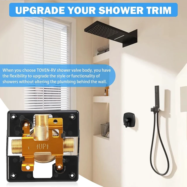 Alt view image 4 of 7 - R10000-UNBXHF MultiChoice 1/2-Inch High Flow Shower Rough-In Valve Body
