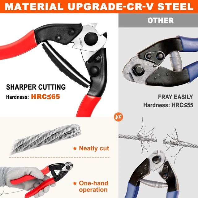 Alt view image 4 of 7 - Wire Rope Crimping & Swaging Tool with Cutter, 3/64" to 1/8"