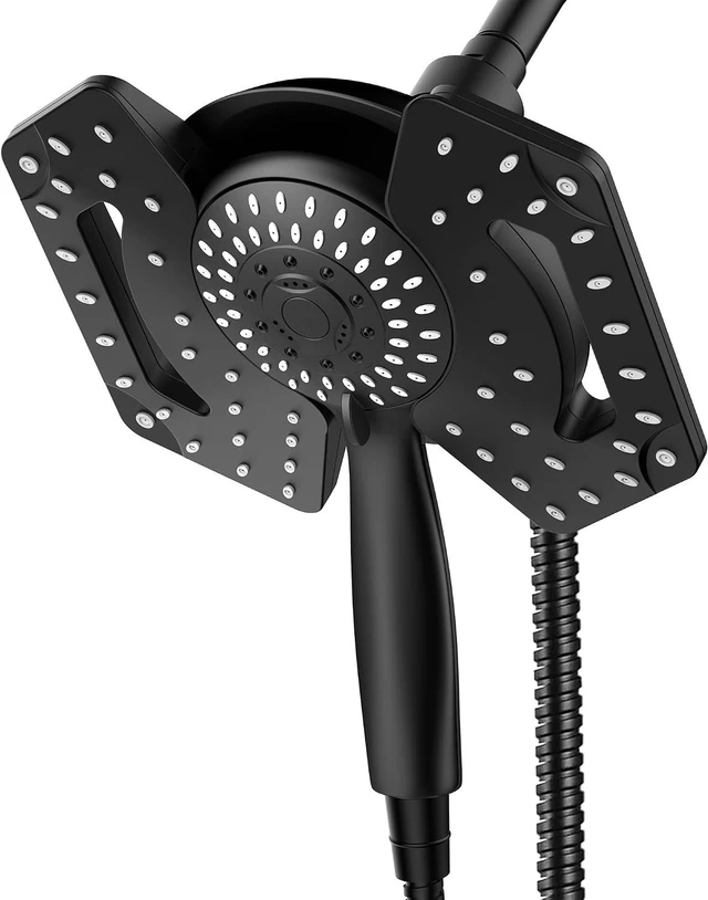 Main image of 2-in-1 High Pressure Shower Head with Handheld (Black)