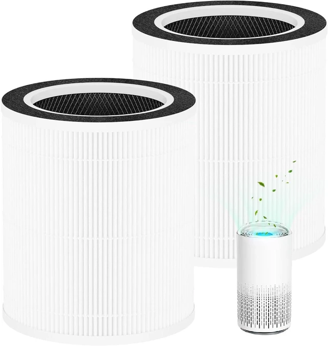 Main image of VK-6067B H13 True HEPA Replacement Filter 3-in-1 HEPA & Activated Carbon, Compatible with HOKEKI VK-6067B and Vremi Air Purifiers, 2-Pack