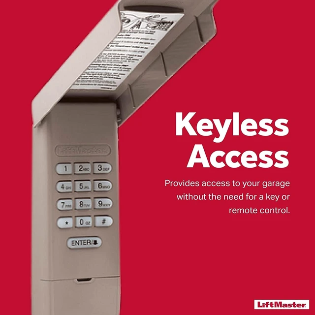 Alt view image 5 of 6 - 877LM Wireless Keypad for Openers with Yellow Learn Button (ONLY)