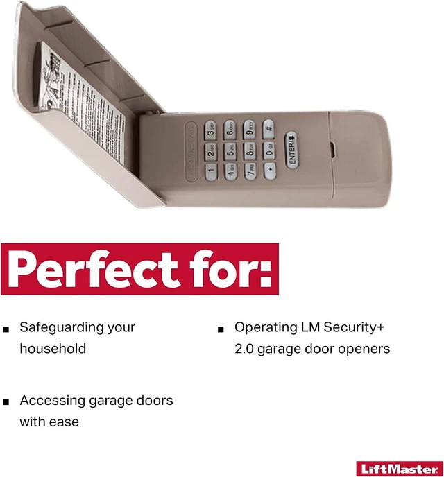 Alt view image 6 of 6 - 877LM Wireless Keypad for Openers with Yellow Learn Button (ONLY)