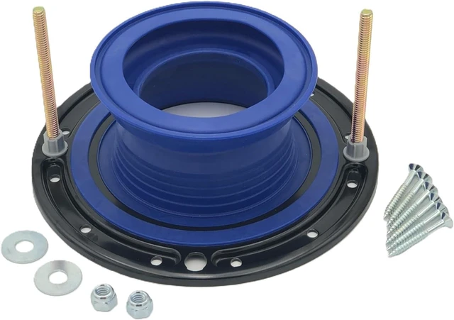 Main image of One N Done Toilet Flange Repair Kit Wax Ring Replacement with Flange Extender for Low or Broken Flanges, No Wax Ring Required (1)