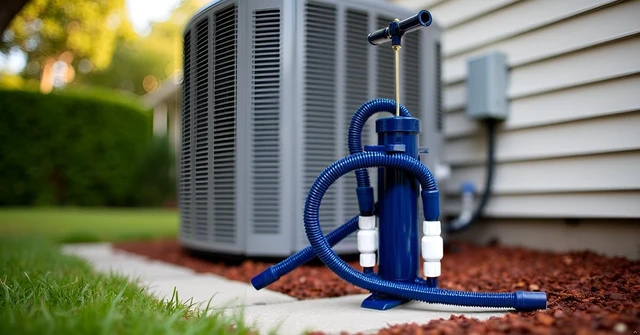 Alt view image 3 of 3 - Mighty Pump 97795 Hand Operated A/C Condensate Pump Lightweight & Heavy Duty PVC, Clears Slime, Mold & Dirt, HVAC