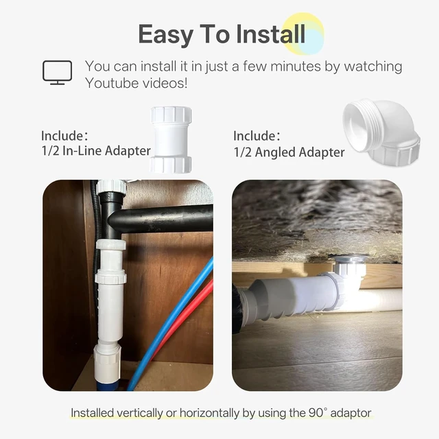Alt view image 5 of 7 - RV Hepvo Waterless P-Trap 1-1/2", Sanitary Waste Valve