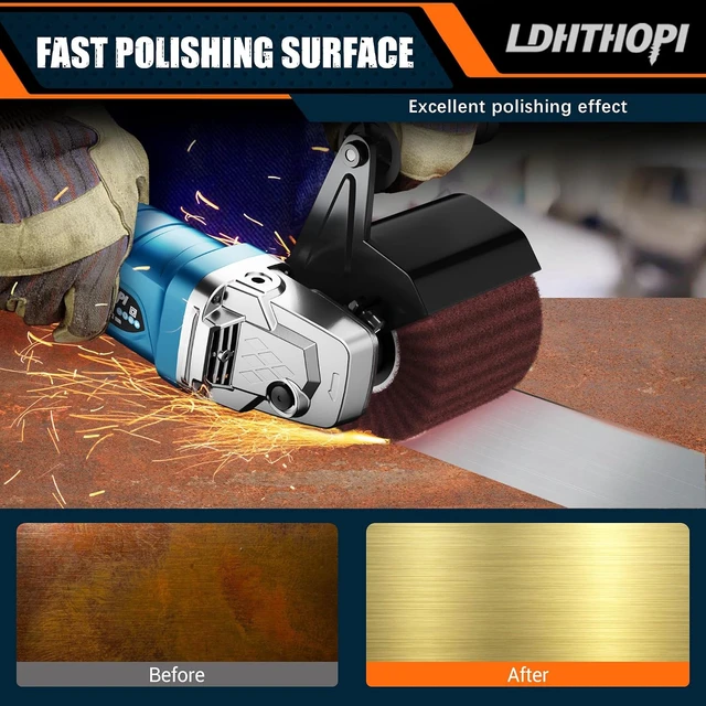 Alt view image 2 of 7 - 1800W Handheld Electric Burnishing Polisher, 110V 8 Variable Speeds, 3100RPM for Metal, Stainless Steel & Wood