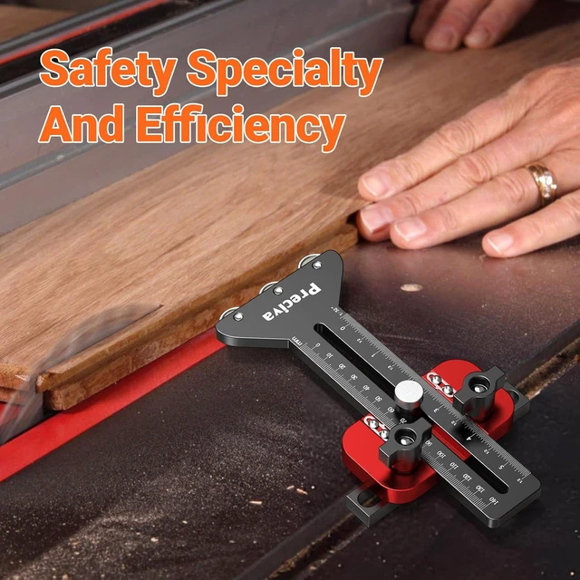 Alt view image 7 of 7 - Thin Rip Table Saw Jig with 3 Pulleys for Repetitive Narrow Strip Cuts, Fits 3/8 x 3/4 U Slot & 1/4 x 3/8 T Slot