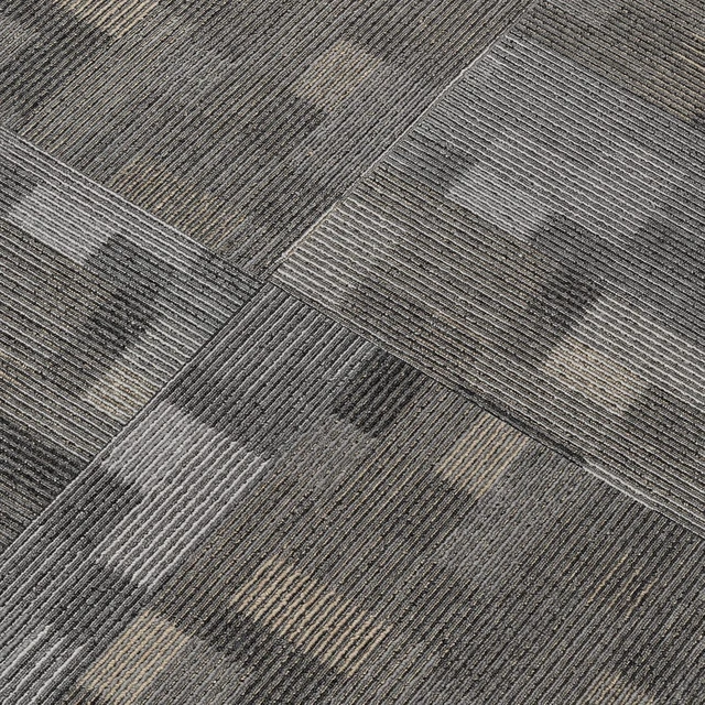 Alt view image 3 of 6 - Mohawk 24x24 Stone Walk Brown Carpet Tiles, Glue Down/Floating, 96 sqft
