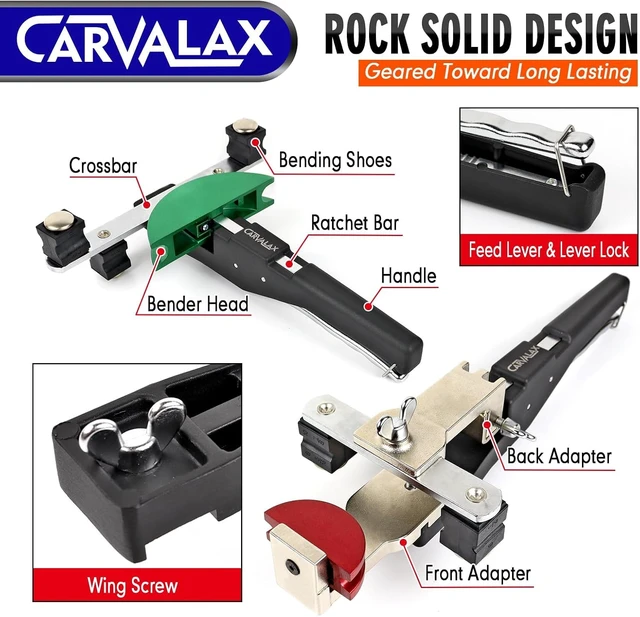 Alt view image 6 of 7 - Pipe Tube Bender Set with Reverse Adapters, for 1/4 to 7/8 O.D