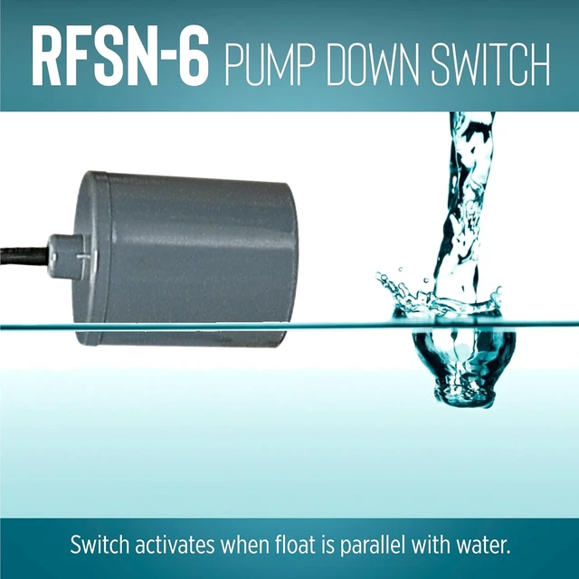 Alt view image 4 of 6 - RFSN-6 Piggyback Tethered Float Switch, 115-Volt, 10' Cord