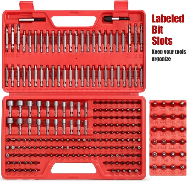 Alt view image 2 of 7 - ARUCMIN 214-Piece Screwdriver Bit Set, S2 Steel with Security Bits