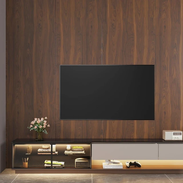 Alt view image 5 of 7 - 16x354 Inch Walnut Wood Contact Paper, Dark Brown Peel & Stick Waterproof Faux Wood Grain Vinyl Wrap for Cabinets, Walls & Desk
