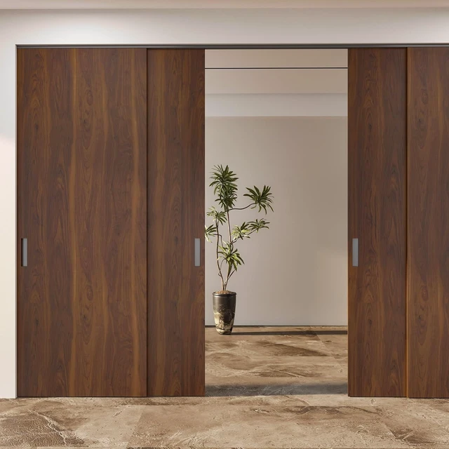 Alt view image 7 of 7 - 16x354 Inch Walnut Wood Contact Paper, Dark Brown Peel & Stick Waterproof Faux Wood Grain Vinyl Wrap for Cabinets, Walls & Desk