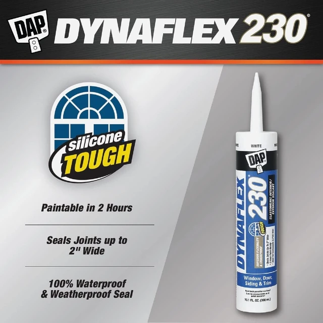 Alt view image 2 of 4 - DYNAFLEX 230 Premium Indoor/Outdoor Sealant, White 10.1-oz Cartridge, 12-Pack (18275)