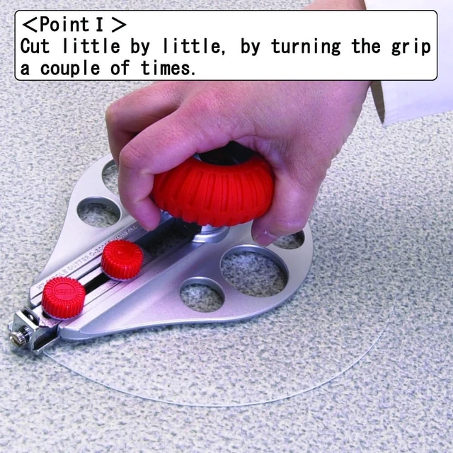 Alt view image 2 of 7 - Heavy-Duty Circle Cutter, 1-3/16 ~ 10-1/4 Dia. (C-3000GP)