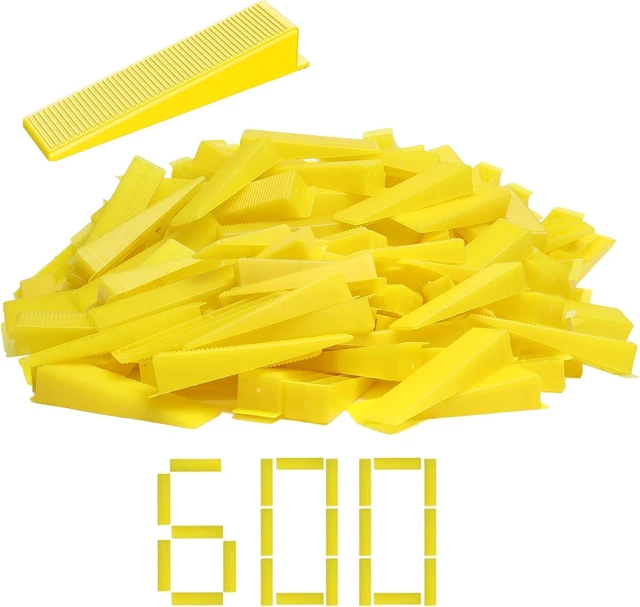 Main image of 600 PCS Tile Wedges for 1/8", 1/16" & 1/32" Tile Leveling Spacers