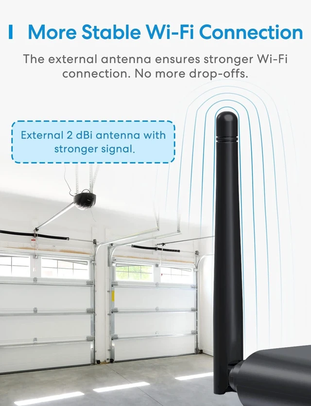 Alt view image 2 of 7 - Smart Garage Door Opener Remote with External Antenna