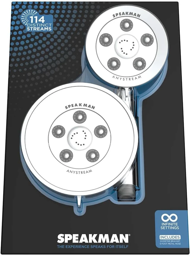 Alt view image 6 of 7 - Neo Anystream VSR-233010 6-Spray Dual Shower Head, Polished Chrome, 2.5-GPM (9.5 LPM)