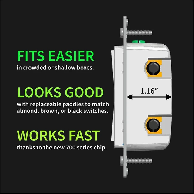 Alt view image 5 of 6 - 800 Series Z-Wave Long Range S2 On/Off Switch, ZEN76 800LR (White)