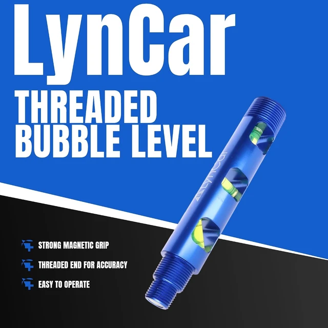 Alt view image 5 of 6 - Lyncar Spot Rite Magnetic Bubble Level with Threaded Ends (1/2", 3/4", 1")