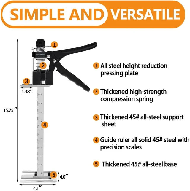 Alt view image 6 of 7 - 2-Pack 15.75-Inch Furniture Jack