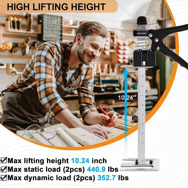 Alt view image 7 of 7 - 2-Pack 15.75-Inch Furniture Jack