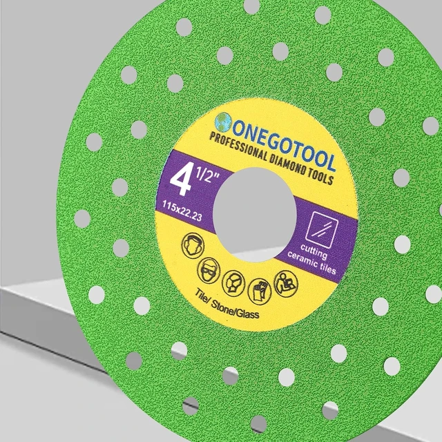 Alt view image 3 of 6 - 4-1/2 Inch Diamond Saw Blade for Angle Grinder, Tile Cutter for Porcelain, Ceramic, Glass & Marble (10 Pcs)