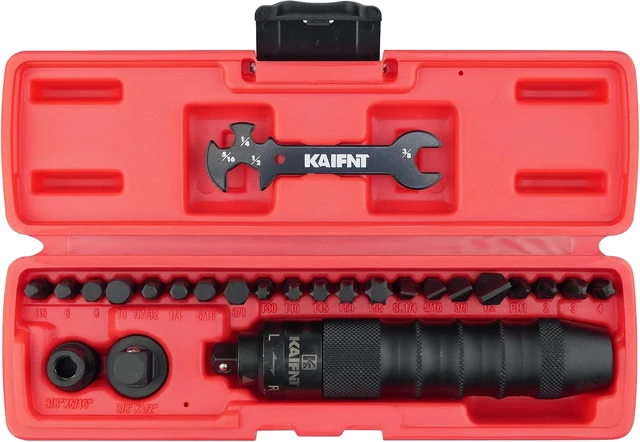 Alt view image 4 of 5 - K504 Heavy Duty Manual Impact Driver Set, 3/8" & 1/2", 25-Piece