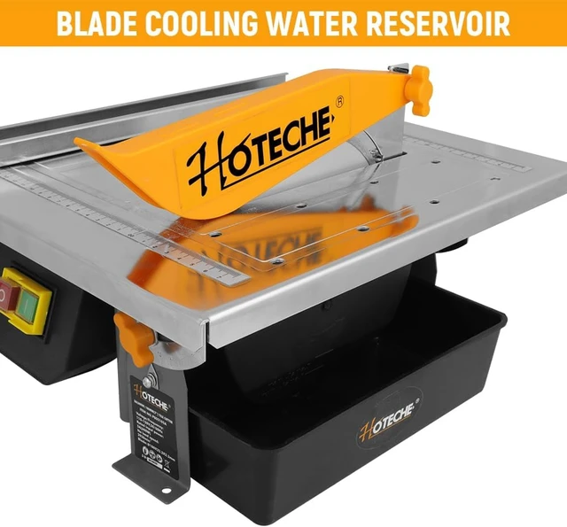 Alt view image 5 of 7 - 7-Inch Wet Tile Saw with 5A Motor, Adjustable Cutting Depth & Water Reservoir